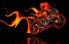 Moto  Kawasaki  Fire  Tony  Kokhan  Live  Wallpaper