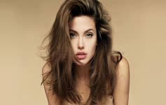 Angelina  Jolie  Face  Long  Hairs  Live  Wallpaper