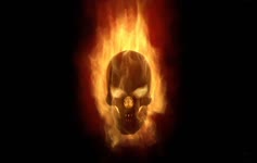 Burning  Skull  Fantasy  Live  Wallpaper