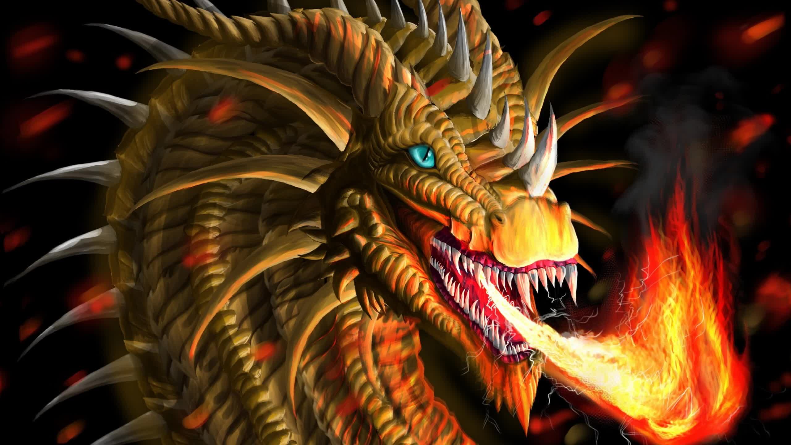 Download Fantasy  Creatures  Dragon  Artwork  2K  Live  Wallpaper
