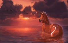 Red  Animated  Horse  2K  Live  Wallpaper