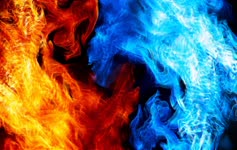 Red  Flame  Blue  Fire  4K  Abstract  Artwork  Live  Wallpaper