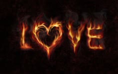 Love Black Fire Abstract 2K Live Wallpaper