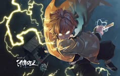 Anime Breath Of Thunder Zenitsu Kimetsu No aiba