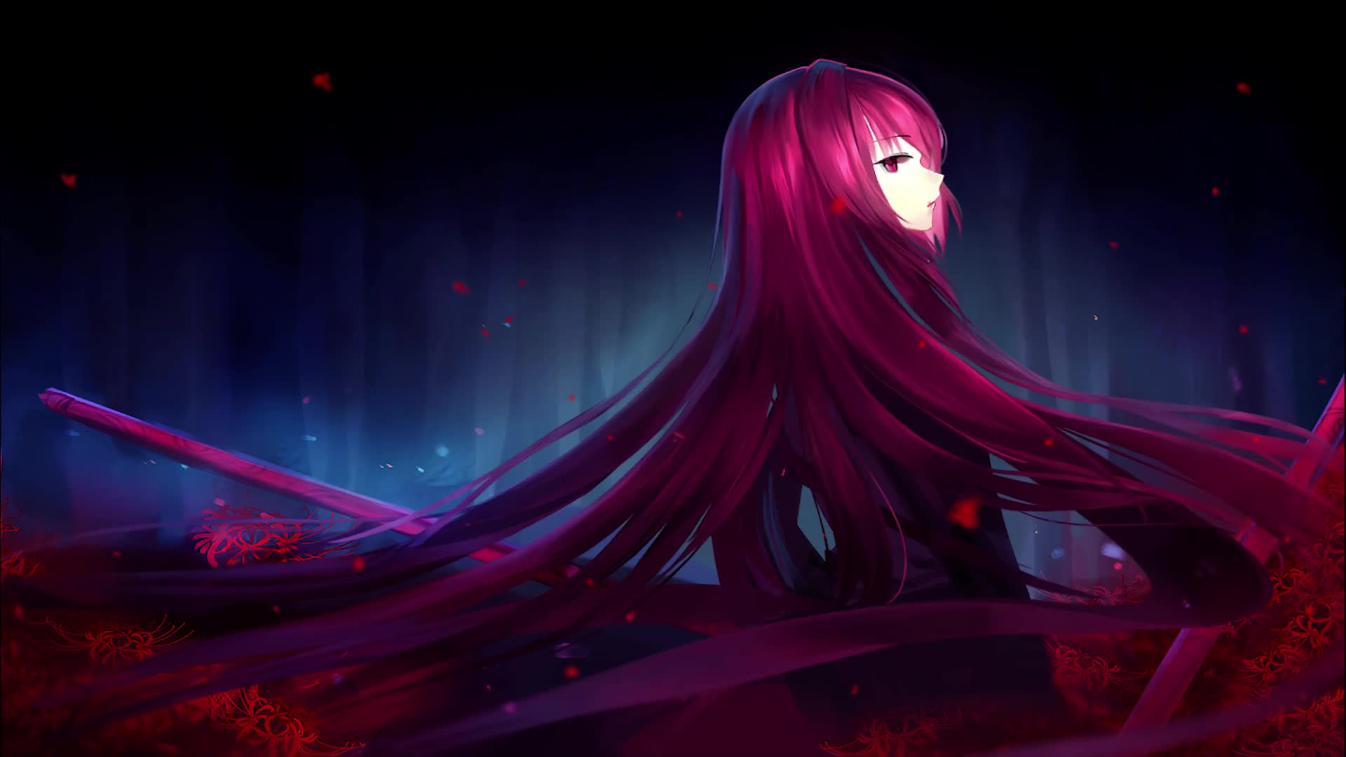 Download Anime Girl With Red Hair