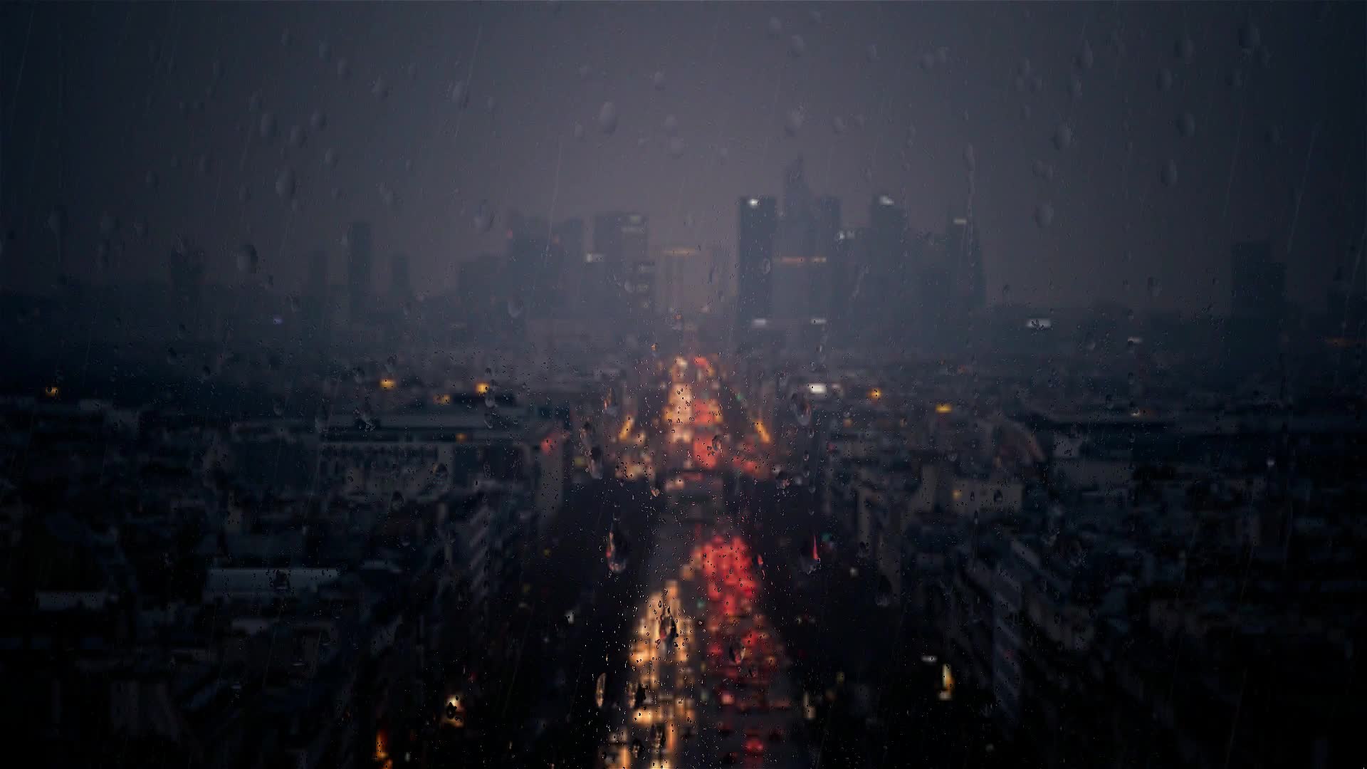 Download Night City In The Rain Live Wallpaper