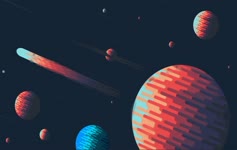 Abstract Space Planets Desktop Live Wallpaper
