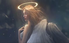 Angel Girl With Wings Live Wallpaper