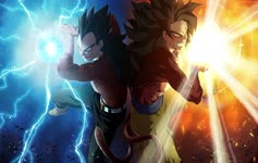 Anime Goku and Vegeta Dragon Ball Super Saiyan Live Wallpaper