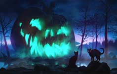 Daniel Conway Giant Halloween Pumpkin Live Wallpaper