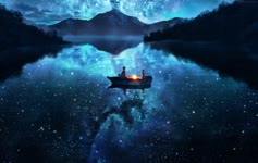 Lake Night Sky Free Live Wallpaper