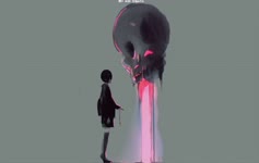 Anime Girl And Skull By Ogata 4k Live Wallpaper
