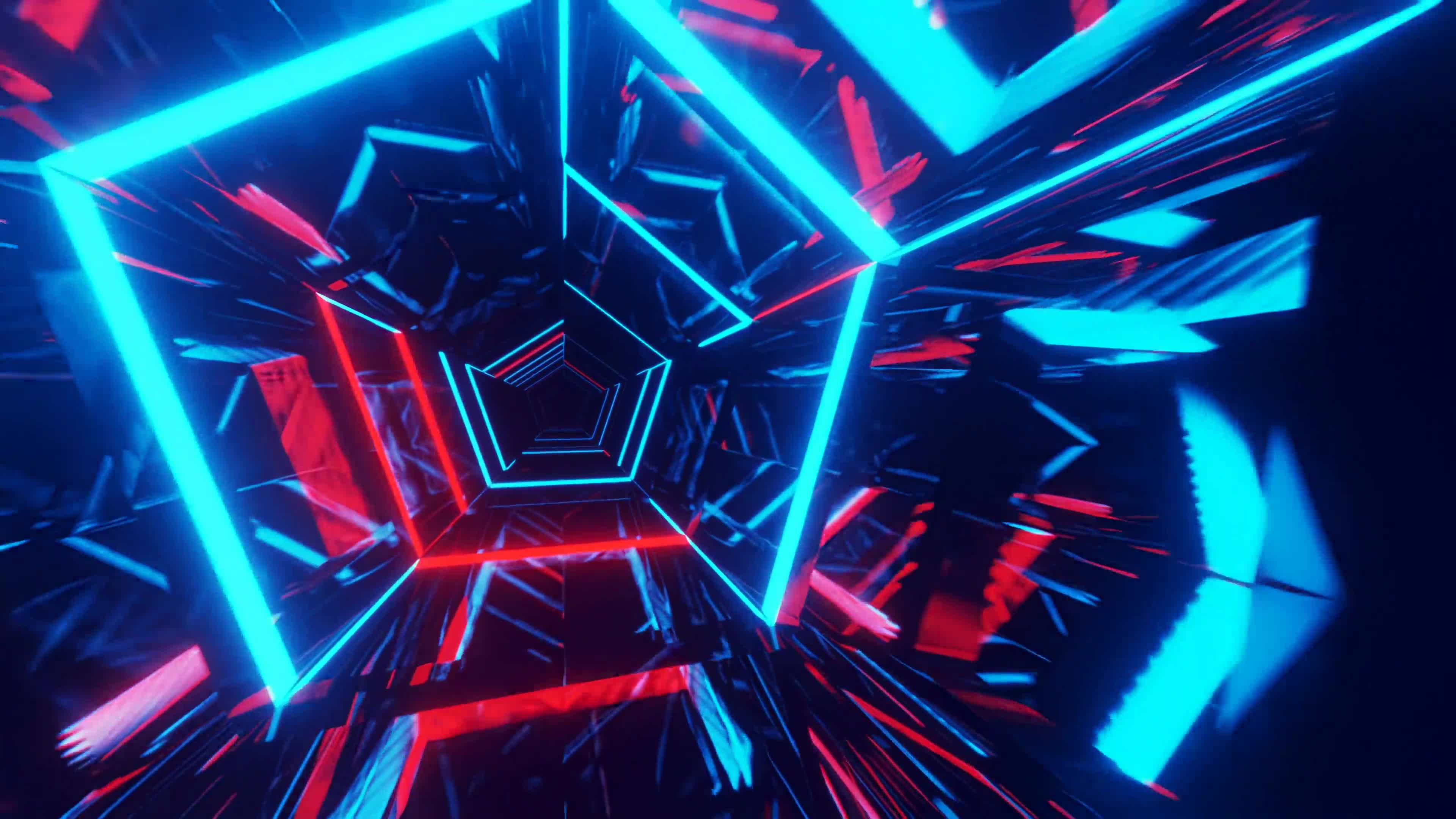 Download Neon Tunnel Abstract 4k Live Wallpaper