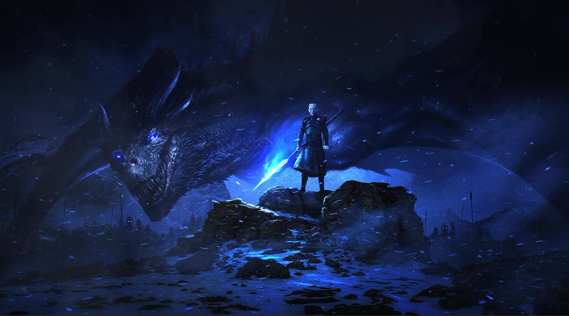 Download The Night King And His Dragon Animated Desktop