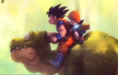 Dragon Ball Goku Gohan Dino Anime Live Wallpaper