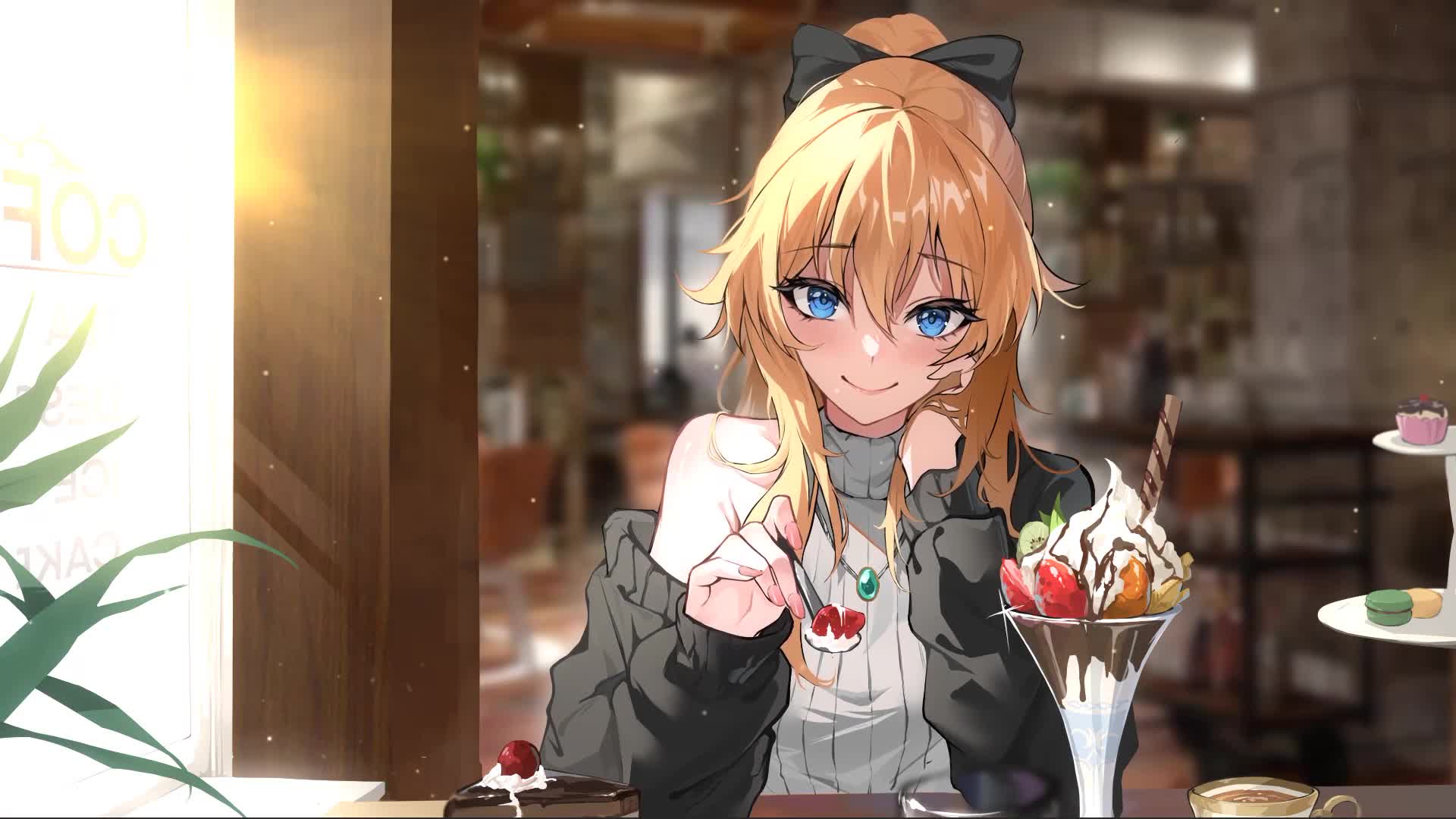 Download A Date With Jean From Genshin Impact Anime Game Live Wallpaper