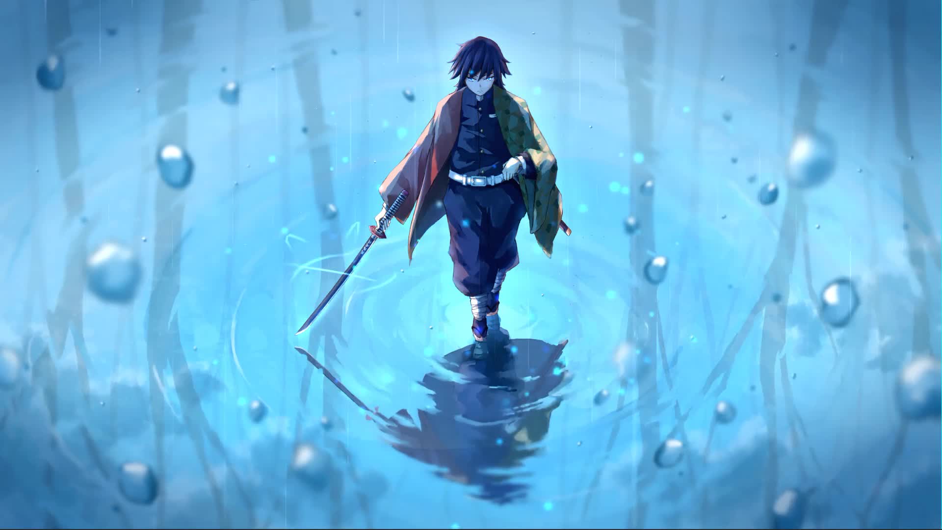 Download Giyuu Demon Slayer Anime Live Wallpaper