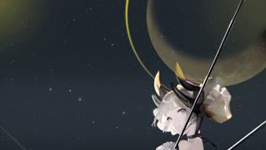 Swing Solar System Anime Girl Uhd Live Wallpaper
