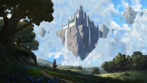 Castle In The Sky Pc Live Wallpaper