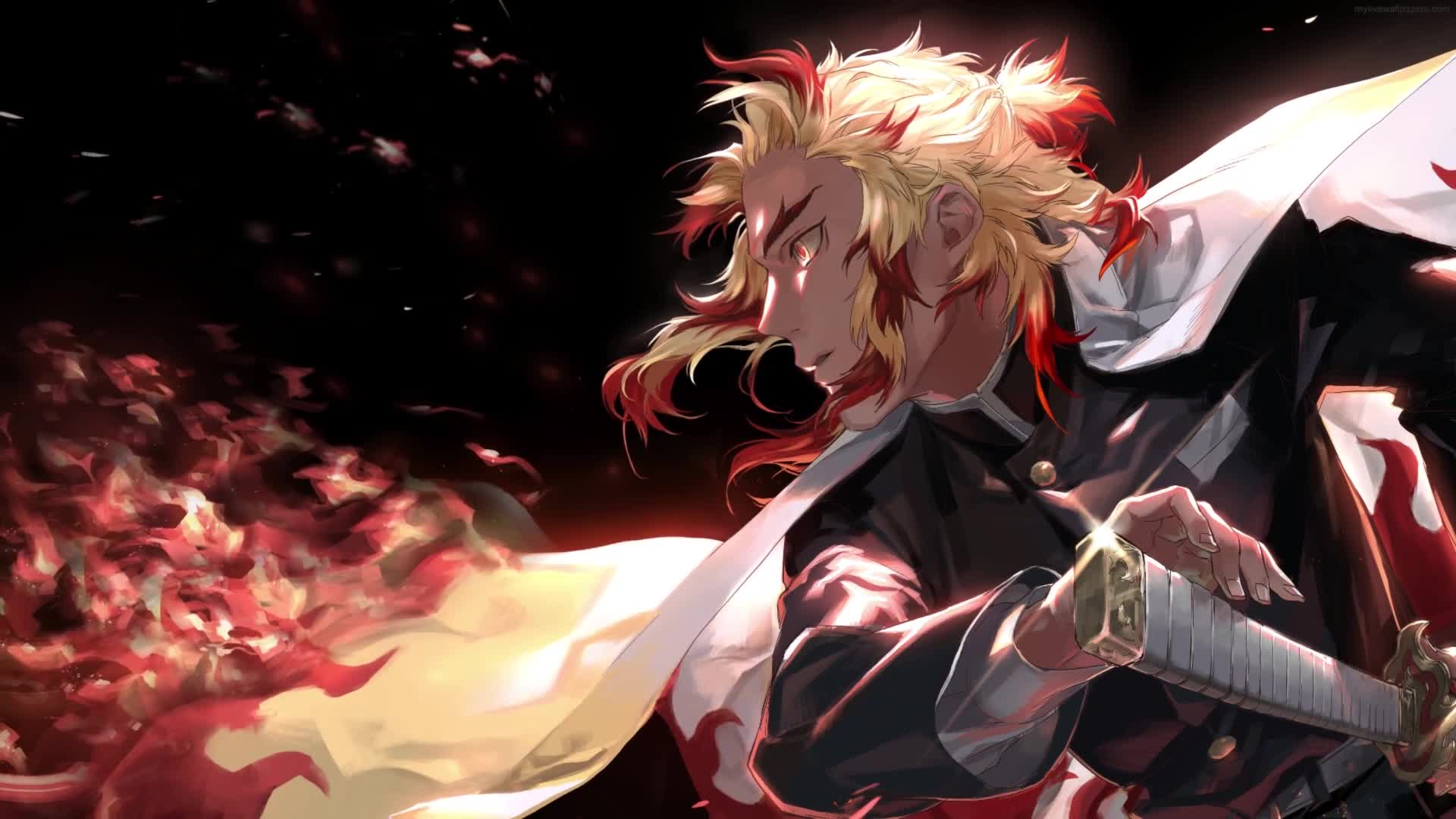 Download PC Animated Battle Ready Rengoku Live Wallpaper