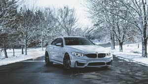 PC Animated BMW Winter Live Wallpaper