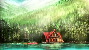 PC Animated Cabin Lake Live Wallpaper