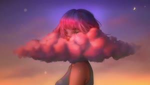 PC Animated Fantasy Cloud Girl Live Wallpaper