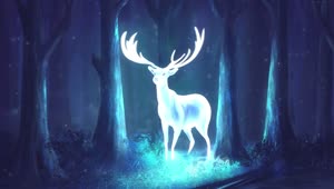 PC Animated Glowing Deer Live Wallpaper