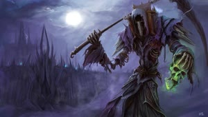 PC Animated Grim Reaper World of Warcraft Live Wallpaper