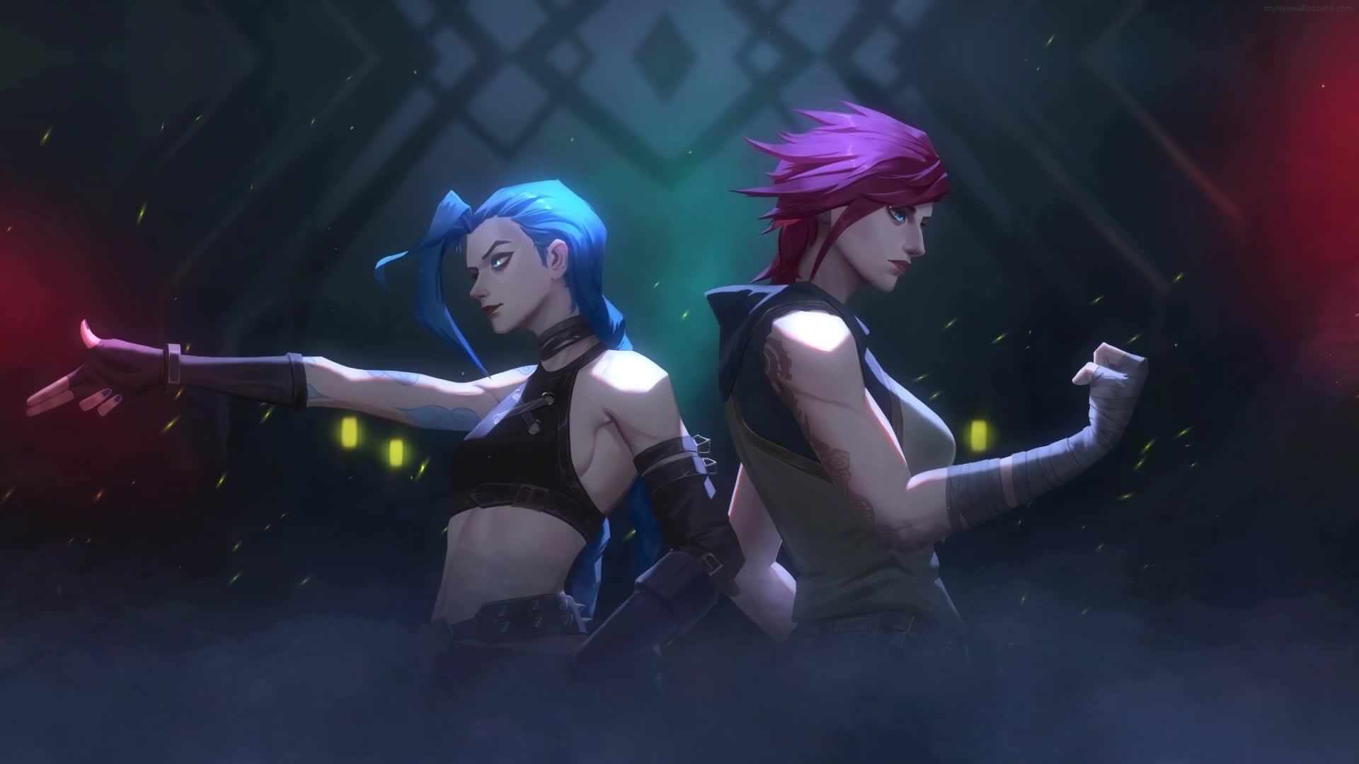 Download PC Animated Jinx and Vi Live Wallpaper