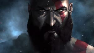 PC Animated Kratos Close Up Live Wallpaper