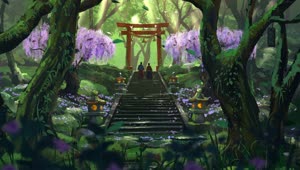 PC Animated Stairs to Torii Gate Live Wallpaper