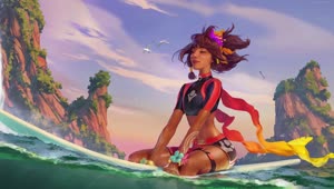 PC Animated Surfer Taliyah Live Wallpaper