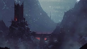 PC Animated Winter Fortress Live Wallpaper
