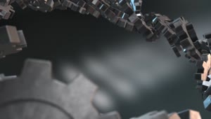 Metal Gears Circle Windows Animated Wallpaper