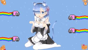 Download Neko Rem Animated Wallpaper