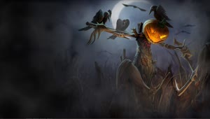 Halloween Scarecrow Ravens Live Wallpaper