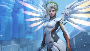 Download Overwatch Mercy Snow Live Wallpaper