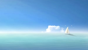 PC Minimalistic Sail Boat Live Wallpaper