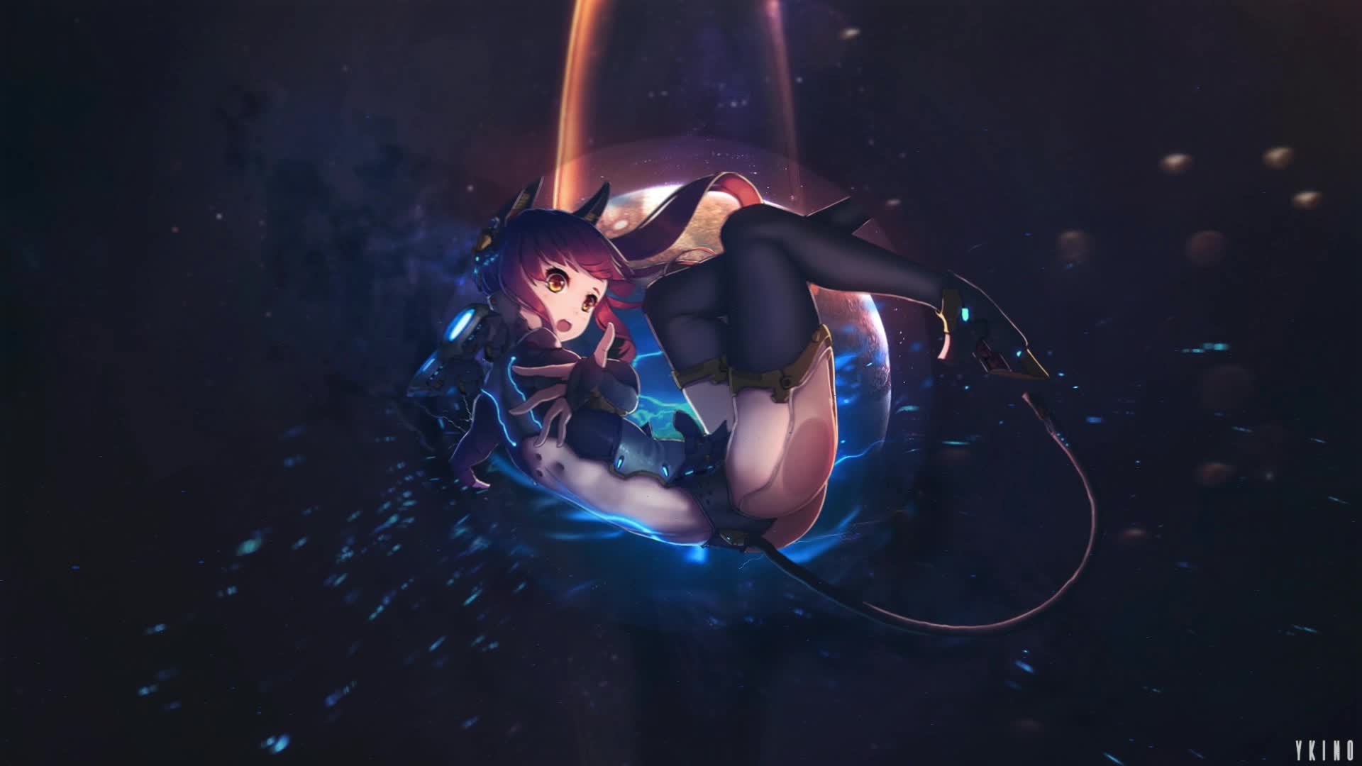 Download PC Anime Girl Between Space And Time Live Wallpaper