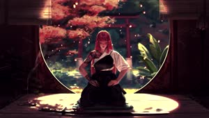 PC Japanese Girl Meditate HD Live Wallpaper