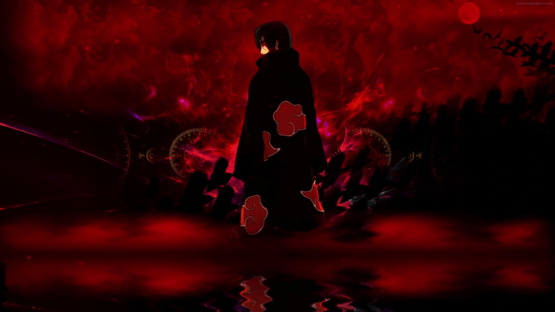 Download PC Itachi Uchiha Red HD Live Wallpaper