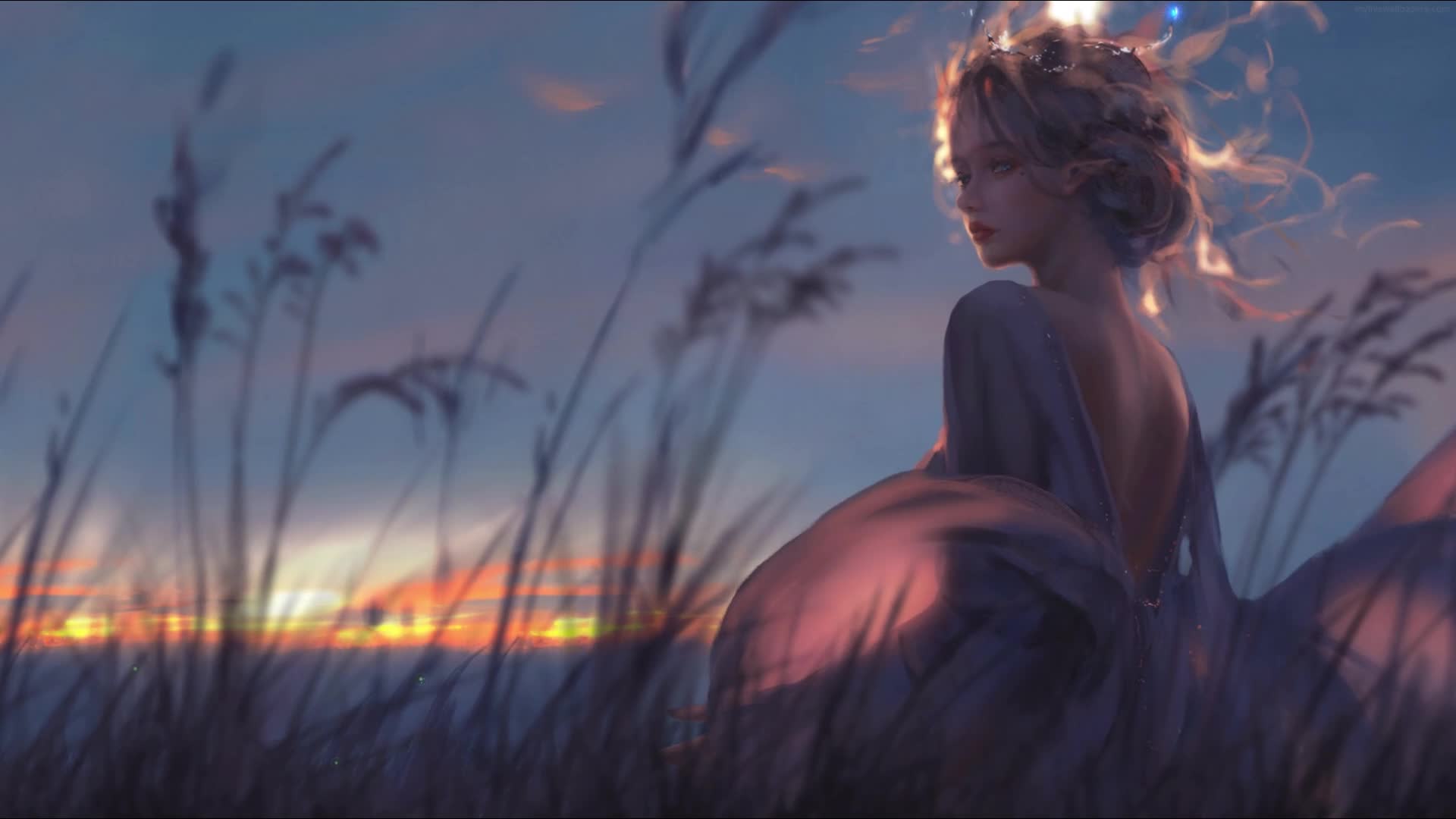 Download PC Elf Princess Evening Wind HD Live Wallpaper