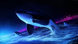 PC Orcas HD Live Wallpaper