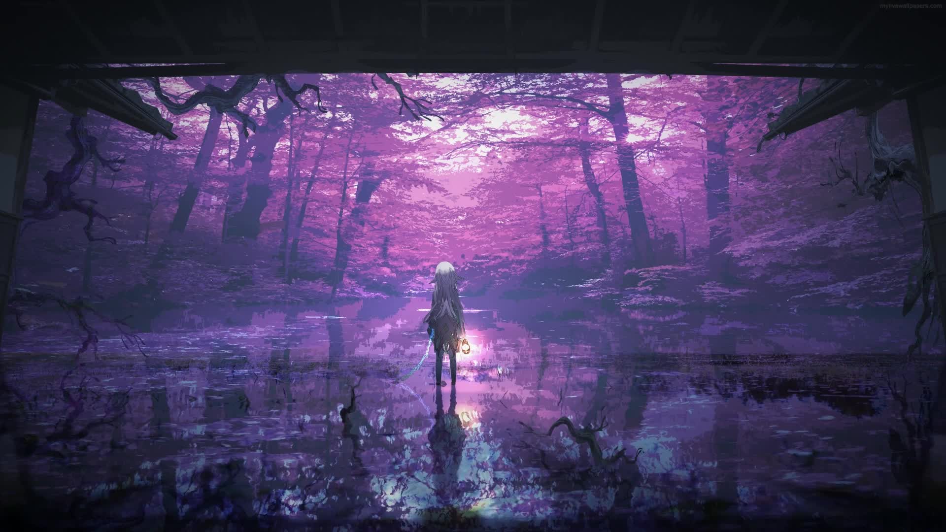 Download PC Purple Forest HD Live Wallpaper