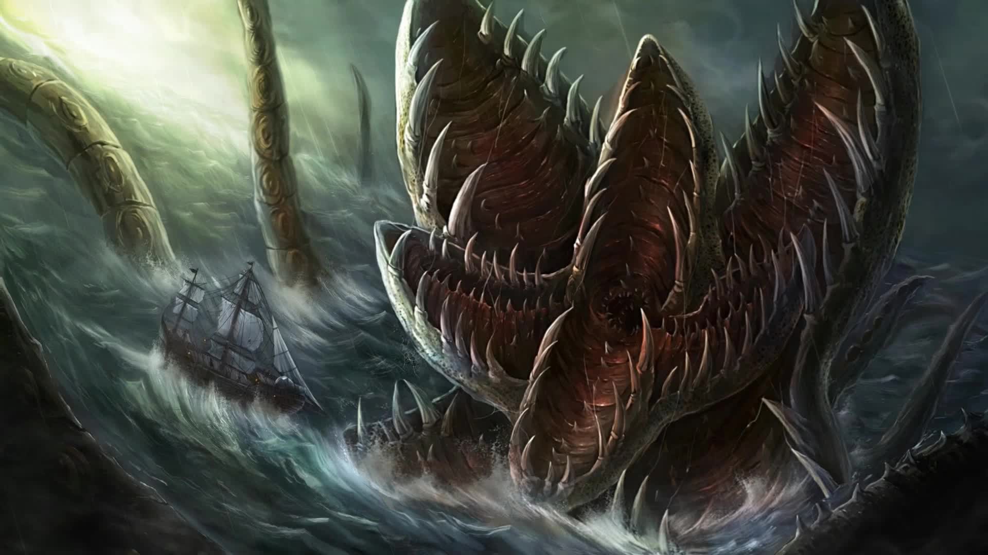 Download Desktop Sea Monster HD Live Wallpaper