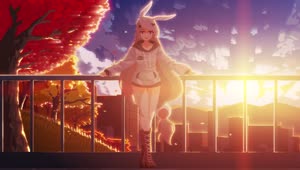 CQ Hanee Sunlight Pixel Anime 4K Live Wallpaper