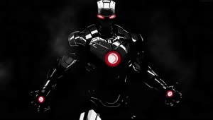4K Animated Wallpaper - Marvel Iron Man Black Suit