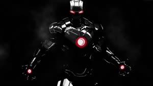 Marvel Iron Man Black Suit Live Desktop