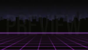 80s Retro City Background
